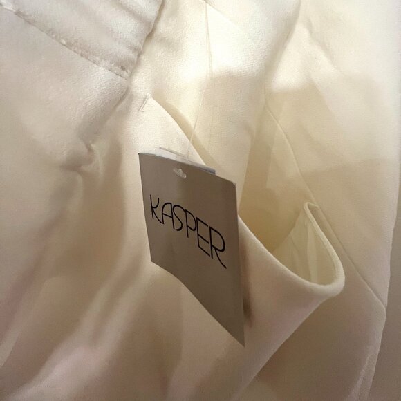 NWT - Size XL - Kasper Ivory Suit Pants - Pull-On Style - Picture 5 of 6